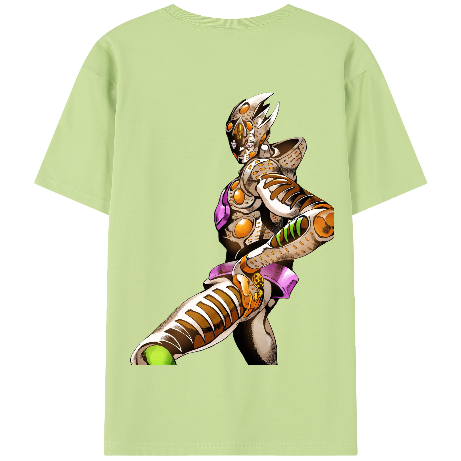 （画像用） ジョジョの奇妙な冒険 ジョルノ?ジョバァーナ JoJo's Bizarre Adventure Giorno Giovanna 綿100％半袖Tシャツ（背面プリント）